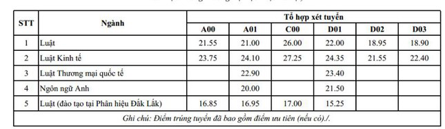 Điểm sàn vào Đại học Luật Hà Nội là 18, điểm chuẩn ngành cao nhất có lấy 29 điểm? - Ảnh 2.