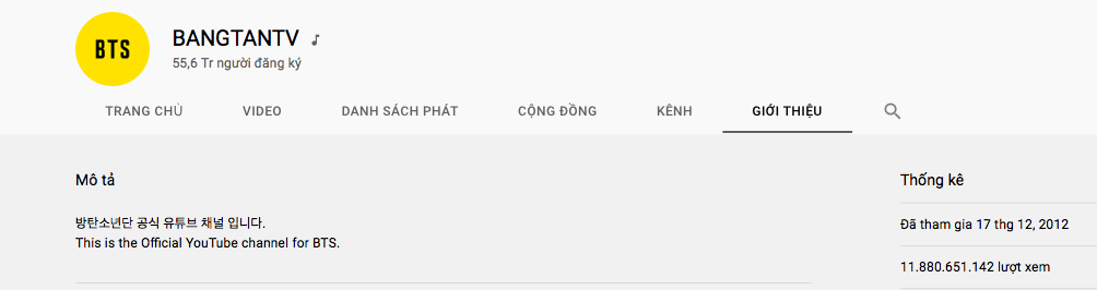 Top 5 kênh YouTube sở hữu lượt view khủng nhất xứ Hàn: BLACKPINK chỉ đứng thứ 3, nhưng BTS mới là cái tên gây bất ngờ nhất! - Ảnh 11. Top 5 kênh YouTube sở hữu lượt view khủng nhất xứ Hàn: BLACKPINK chỉ đứng thứ 3, nhưng BTS mới là cái tên gây bất ngờ nhất! - Ảnh 11.