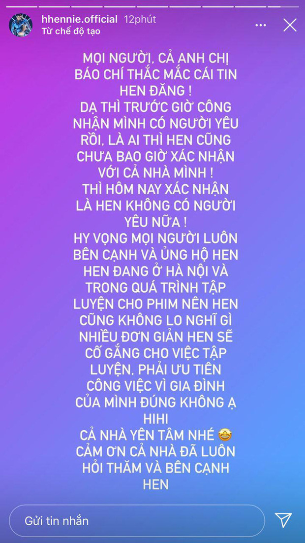 Một ch&agrave;ng trai bất ngờ c&ocirc;ng khai hẹn h&ograve; với HHen Ni&ecirc;, n&agrave;ng hậu c&ograve;n nhiệt t&igrave;nh tương t&aacute;c, sắp cả lịch hẹn h&ograve; - Ảnh 3.