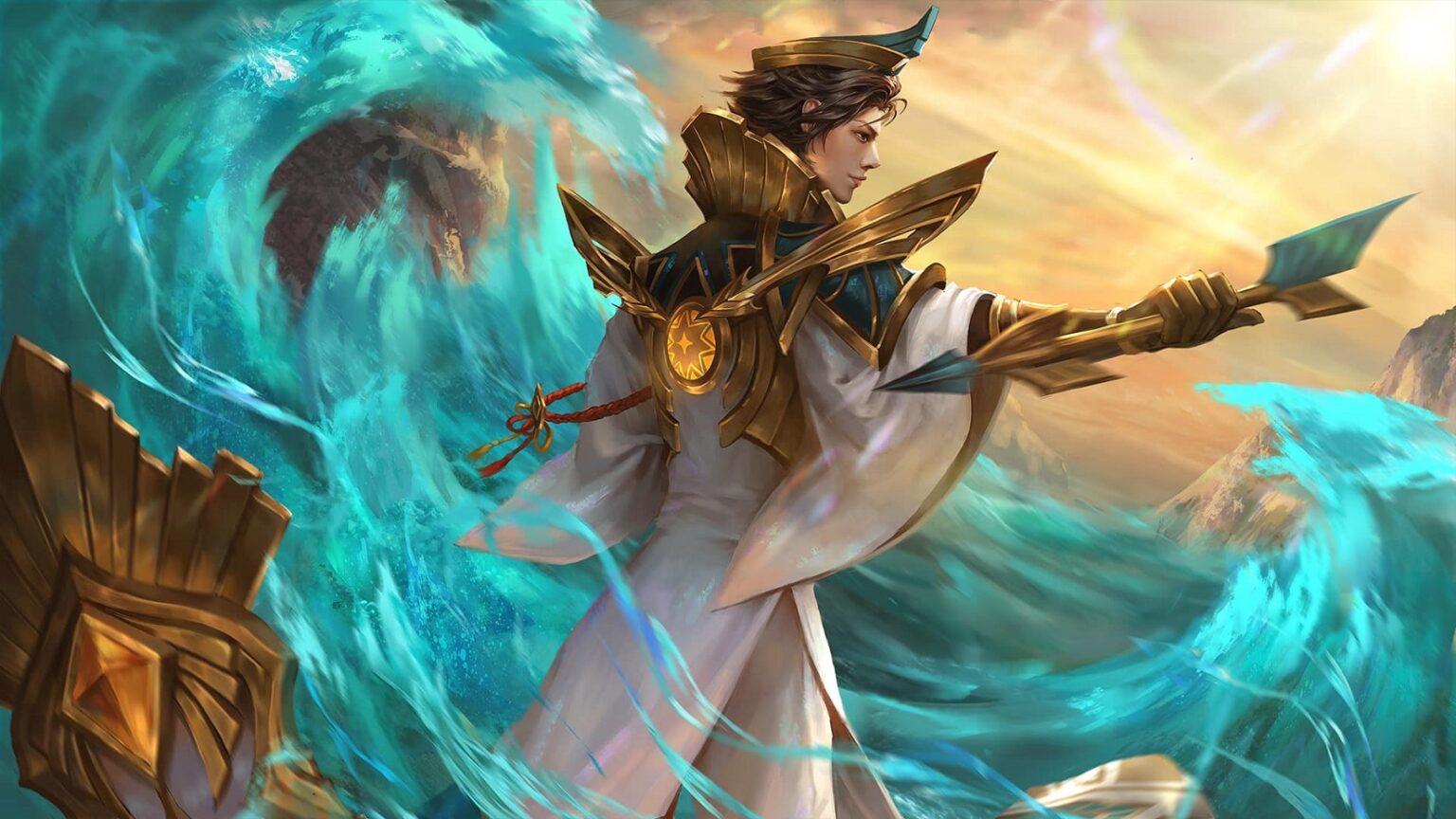 Liên Quân Mobile tiếp tục ưu ái fan Việt, ra mắt trang phục Laville Kim Quy Thần Lạc làm nức lòng người hâm mộ - Ảnh 1. Liên Quân Mobile tiếp tục ưu ái fan Việt, ra mắt trang phục Laville Kim Quy Thần Lạc làm nức lòng người hâm mộ - Ảnh 1.