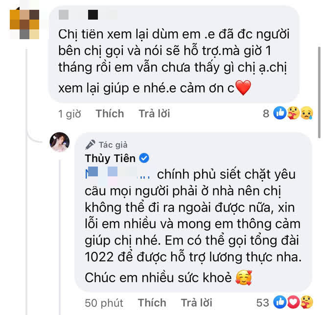 Netizen thắc mắc 1 tháng chưa thấy quà hỗ trợ mùa dịch từ Thuỷ Tiên, chính chủ nói rõ lý do có hợp tình hợp lý? - Ảnh 2.