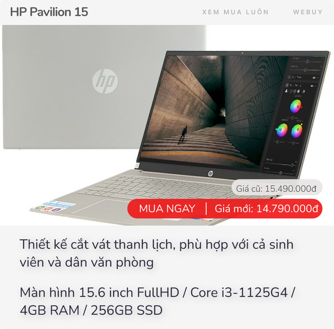 Loạt laptop đang sale trong tầm giá 15 triệu: Quá nhiều lựa chọn, đã rẻ nay còn rẻ hơn - Ảnh 8.