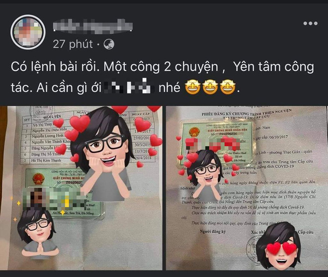 Khoe mẽ lệnh bài giấy tình nguyện viên để lách qua chốt kiểm dịch, cô gái trẻ nhận về trái đắng - Ảnh 1.