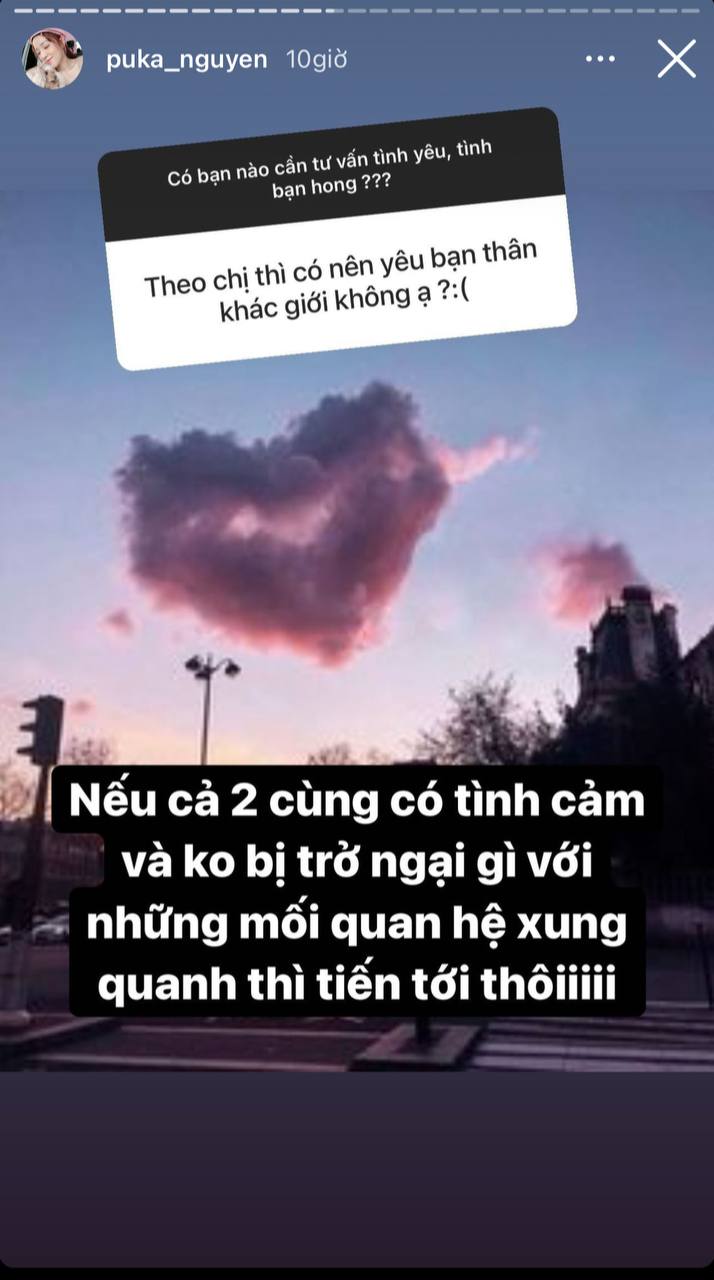 Giữa tin đồn hẹn hò Gin Tuấn Kiệt, Puka có chia sẻ gây chú ý về việc ...
