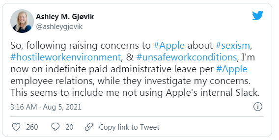 Apple cho nữ quản lý nghỉ vô thời hạn vì phàn nàn về môi trường làm việc - Ảnh 1.