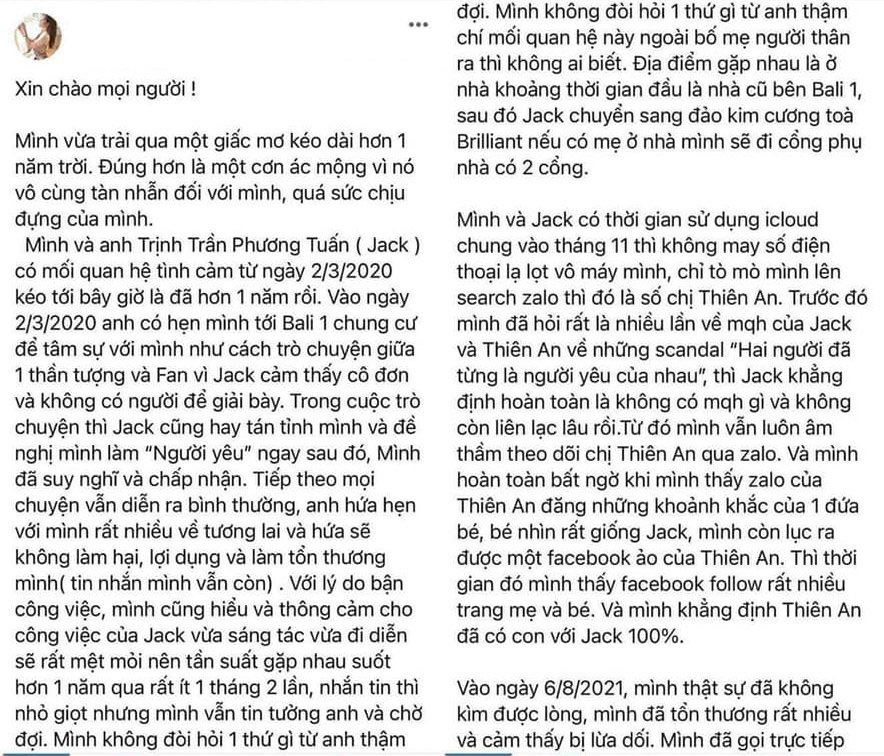 Loạt phốt nối dài của Jack: Thái độ sao hạng A, nghi vấn nói xấu Sơn Tùng - ViruSs nhưng scandal có con riêng mới gây sốc toàn tập - Ảnh 23. Loạt phốt nối dài của Jack: Thái độ sao hạng A, nghi vấn nói xấu Sơn Tùng - ViruSs nhưng scandal có con riêng mới gây sốc toàn tập - Ảnh 23.