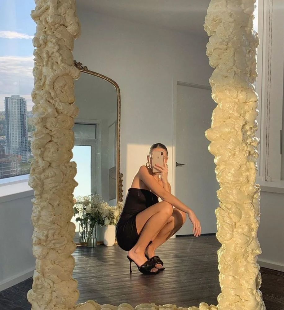 Ngọc Trinh đu trend l&agrave;m gương m&acirc;y đang sốt x&igrave;nh xịch tr&ecirc;n TikTok, kết quả rất kh&oacute; tin! - Ảnh 9.