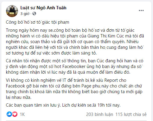 Luật sư đặt nghi vấn về hoạt động từ thiện của trưởng nhóm Mai táng 0 đồng Giang Kim Cúc: Đã gửi hồ sơ tố giác tội phạm lên công an - Ảnh 4.