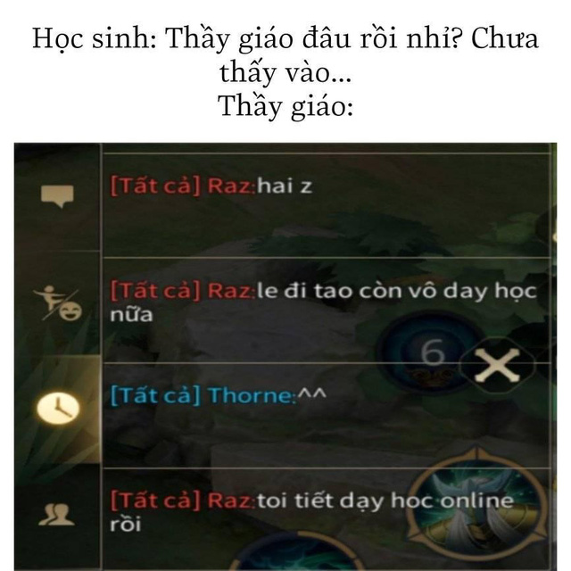 Mải chơi Liên Quân quên cả giờ dạy học online, thầy giáo chat năn nỉ 1 câu khiến đối thủ cũng bó tay? - Ảnh 1.