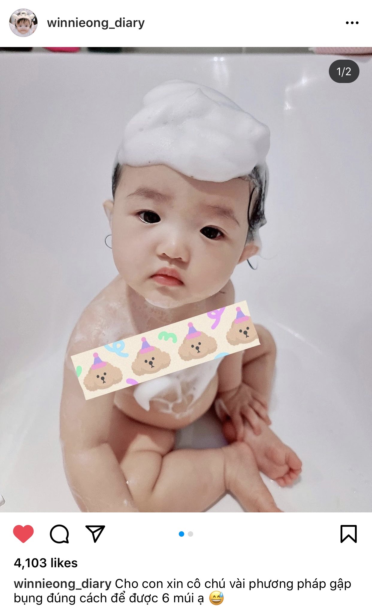 Winnie bụ bẫm với vòng 2 tròn xoe cưng muốn xỉu, mẹ Đông Nhi phải nhờ cõi mạng ra tay điều này? - Ảnh 2. Winnie bụ bẫm với vòng 2 tròn xoe cưng muốn xỉu, mẹ Đông Nhi phải nhờ cõi mạng ra tay điều này? - Ảnh 2.