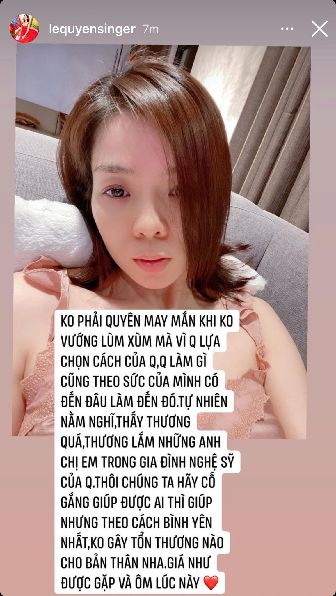Lệ Quyên: Thương lắm anh chị em nghệ sĩ, giúp được ai thì giúp, không gây tổn thương cho bản thân nha - Ảnh 2. Lệ Quyên: Thương lắm anh chị em nghệ sĩ, giúp được ai thì giúp, không gây tổn thương cho bản thân nha - Ảnh 2.