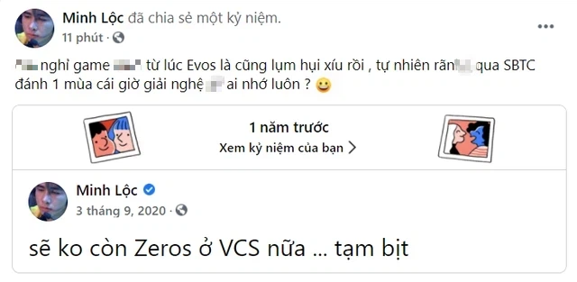 Zeros đăng status ám chỉ hối hận vì gia nhập SBTC, nhận mưa gạch đá vì ăn nói vô ơn - Ảnh 1.