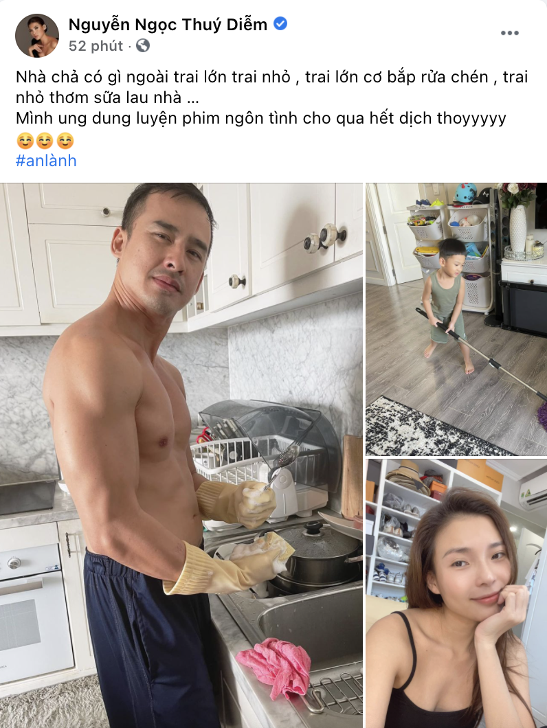 Vbiz có 1 mỹ nhân số hưởng: Mùa dịch chỉ cày phim, việc nhà ông xã và con trai đảm nhiệm, lại còn ngắm 6 múi thoả thích - Ảnh 2. Vbiz có 1 mỹ nhân số hưởng: Mùa dịch chỉ cày phim, việc nhà ông xã và con trai đảm nhiệm, lại còn ngắm 6 múi thoả thích - Ảnh 2.