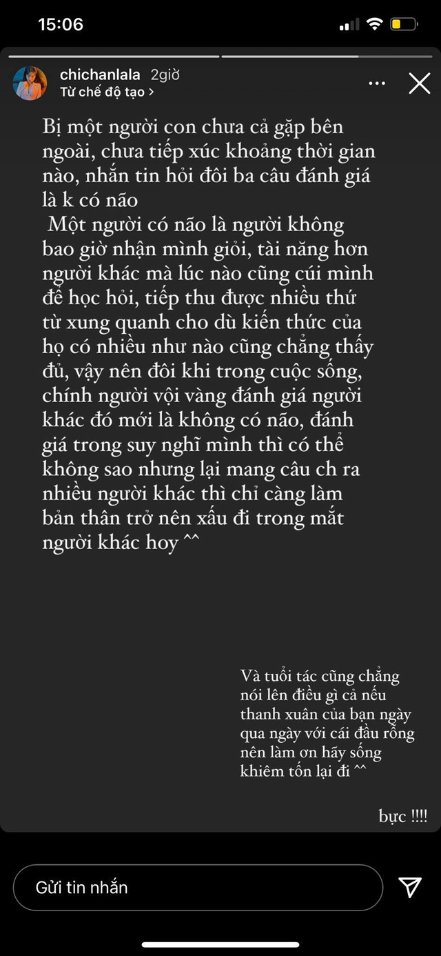 Bị xúc phạm cực kỳ nặng nề với ngôn từ nhạy cảm, nữ streamer từng đoạt giải Toán cấp Quốc gia nhắn nhủ sâu cay: Sống khiêm tốn đi - Ảnh 4.