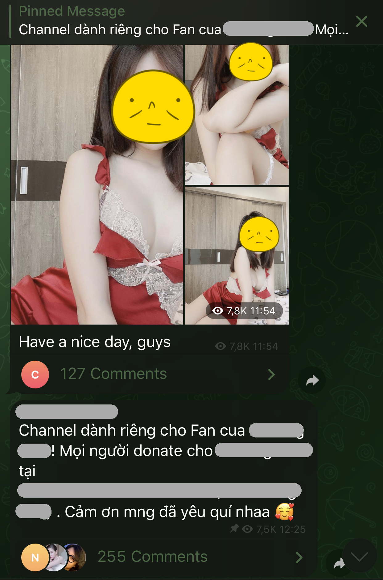 Rùng mình hội gái 18+ trên Telegram: Phơi bày loã lồ, sẵn sàng cởi sạch để khều donate hoặc dụ người xem vào link buôn bán xác thịt - Ảnh 3. Rùng mình hội gái 18+ trên Telegram: Phơi bày loã lồ, sẵn sàng cởi sạch để khều donate hoặc dụ người xem vào link buôn bán xác thịt - Ảnh 3.