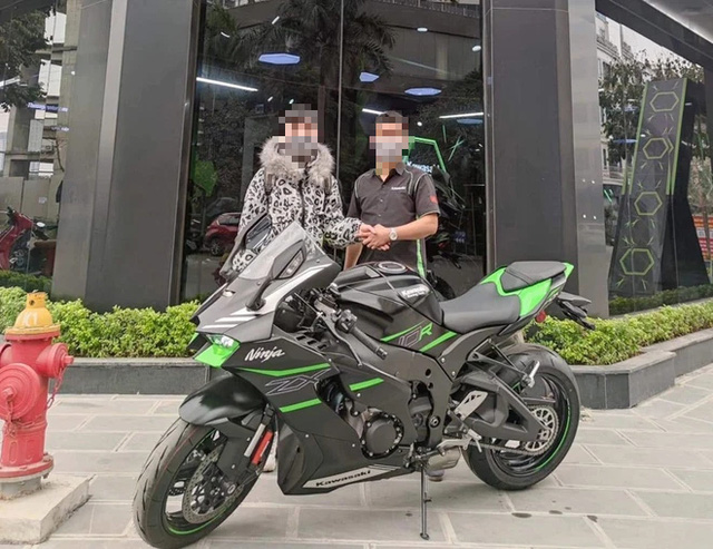 Kawasaki ZX10R trắng xanh long lanh  2banhvn