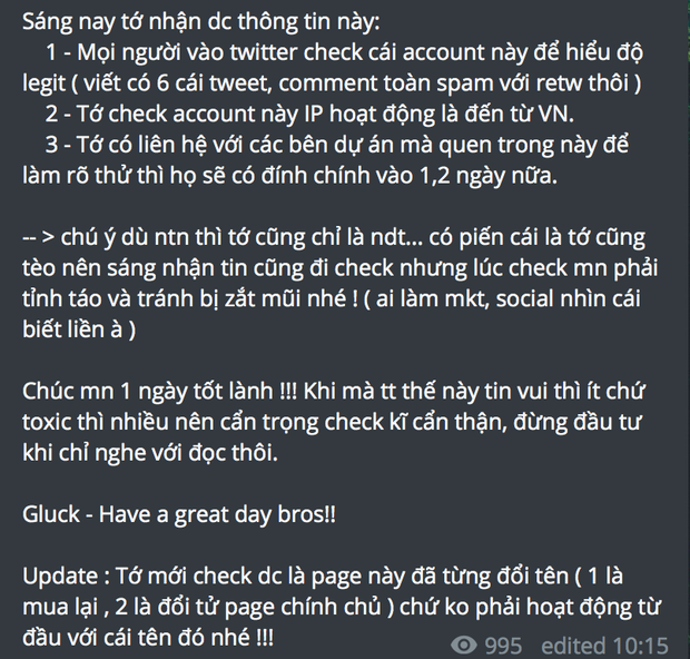 Nếu đầu tư 1 tỷ vào đồng coin có dấu hiệu lừa đảo mà ViruSs từng kêu gọi mua, bạn sẽ bị bốc hơi bao nhiêu? - Ảnh 7.