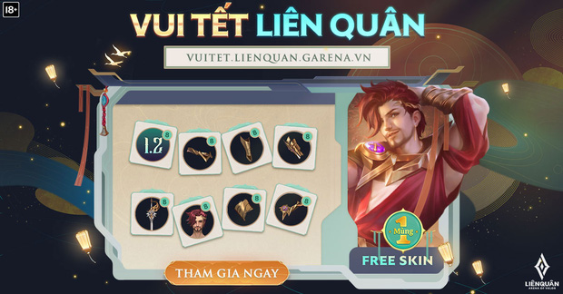 Liên Quân Mobile: Chi tiết chuỗi sự kiện Tết Nguyên đán 2022, quá nhiều quà hot mà game thủ không thể bỏ lỡ! - Ảnh 2.