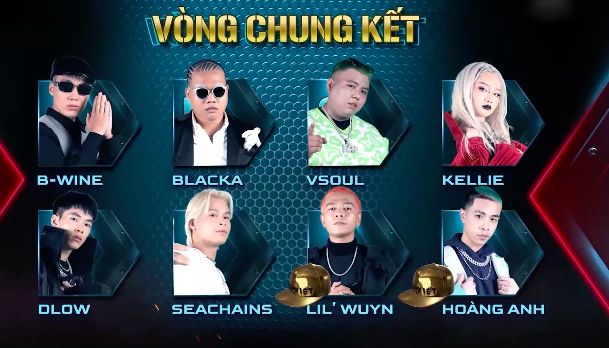 Lộ diện top 8 vào Chung kết Rap Việt mùa 2: Team Karik toàn quái vật, Binz chỉ 1 newbie - Ảnh 1.