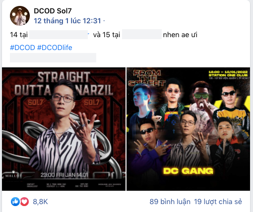 Sol7 bỏ thi Rap Việt vì lý do sức khỏe nhưng lại chạy show mệt nghỉ ở TP.HCM - Ảnh 3. Sol7 bỏ thi Rap Việt vì lý do sức khỏe nhưng lại chạy show mệt nghỉ ở TP.HCM - Ảnh 3.