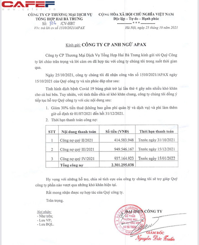 Vừa huy động thành công 300 tỷ trái phiếu, công ty của Shark Thuỷ bị tố nợ tiền thuê mặt bằng từ tháng 6/2021 - Ảnh 4.