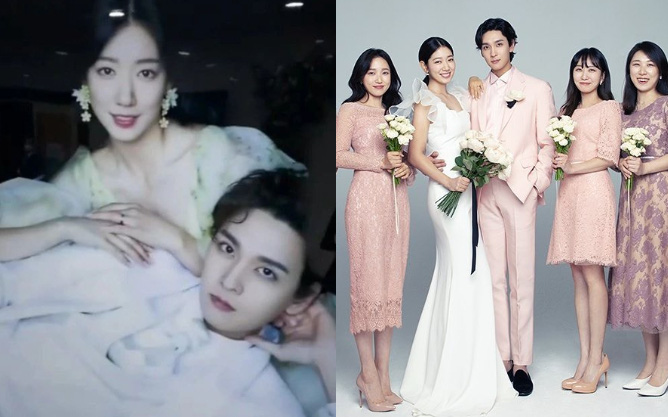 Top 1 Dispatch: Loạt ảnh cưới siêu hiếm chưa công bố của Park Shin Hye và chồng tài tử gây bão, dàn phù dâu xinh ngất lộ diện