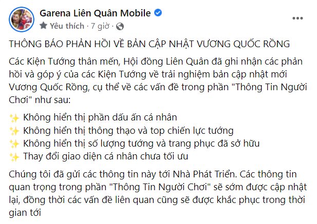 Liên Quân Mobile: Nhiều lỗi game xuất hiện sau bản cập nhật mới Vương Quốc Rồng, Garena lên tiếng! - Ảnh 3.