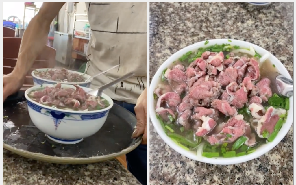 Xôn xao bát phở "nhà giàu" ở Nam Định: Chủ clip quả quyết có 50k mà thịt bò nhiều hơn phở, dân mạng lắc đầu không tin