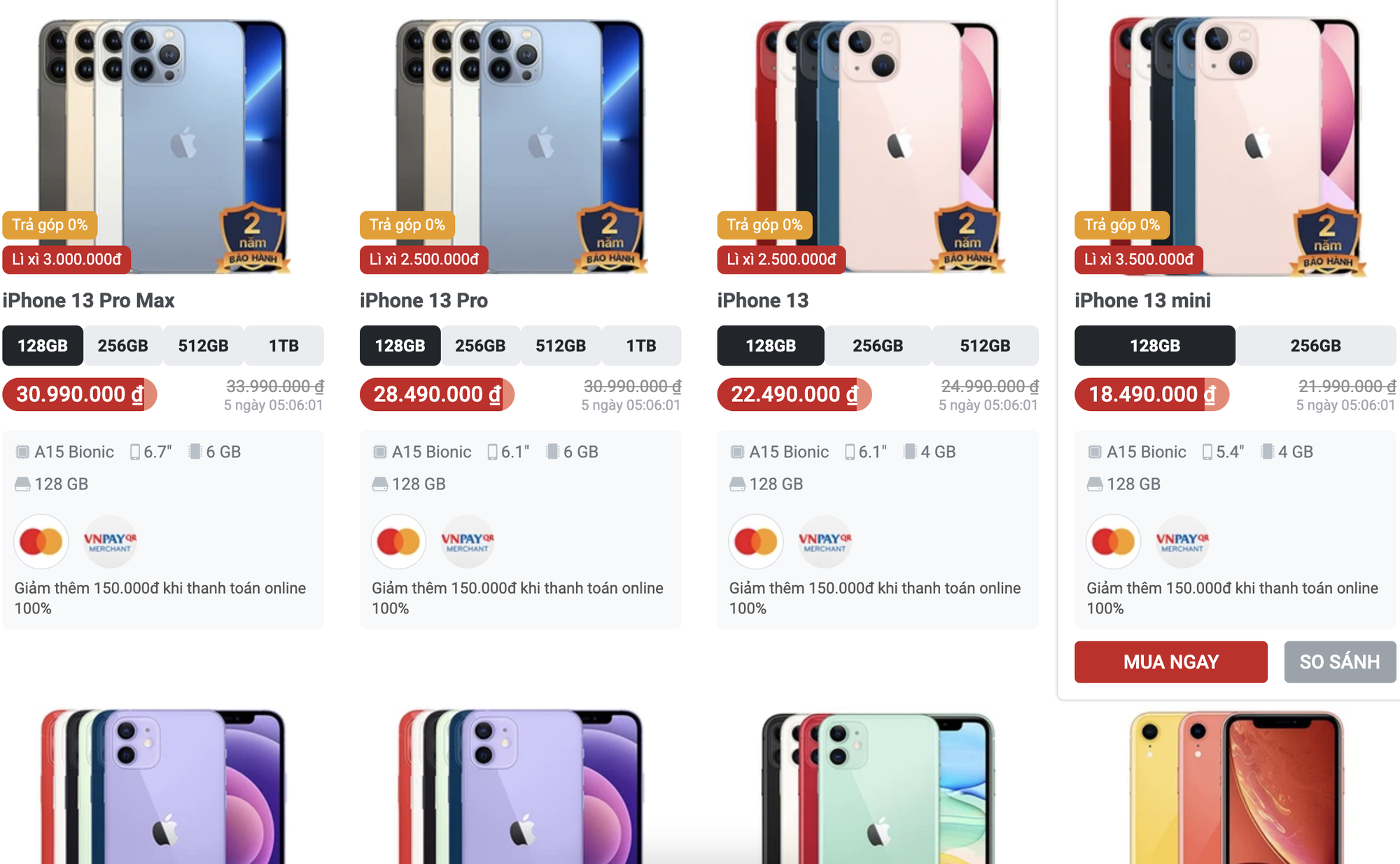 Nhiều mẫu iPhone giảm mạnh dịp cận Tết: iPhone 12, iPhone 13 đang c&oacute; gi&aacute; rẻ chưa từng thấy! - Ảnh 5.