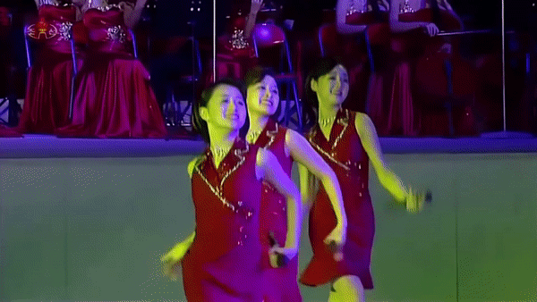 Sân khấu gây choáng của nhóm nhạc nữ Triều Tiên: Vũ đạo đều tăm tắp, center xịn không thua kém idol Kpop! - Ảnh 5.