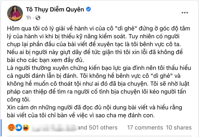 Bị chỉ trích vì nêu quan điểm thương tiếc dì ghẻ bạo hành bé gái, chuyên gia giáo dục toàn cầu lên tiếng: Ai đó đã xuyên tạc, sẽ nhờ luật pháp can thiệp - Ảnh 2.