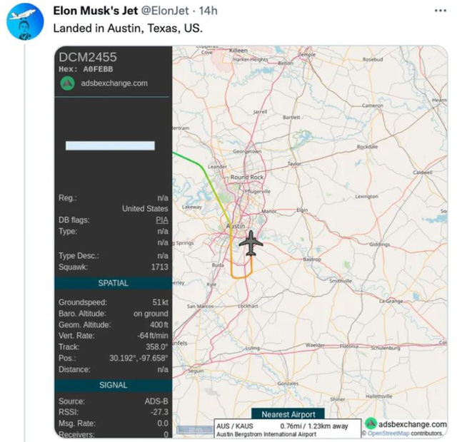 Bị hacker 19 tuổi lập trang Twitter theo dõi lộ trình máy bay riêng, Elon Musk chi 5000 USD xin được buông tha - Ảnh 2. Bị hacker 19 tuổi lập trang Twitter theo dõi lộ trình máy bay riêng, Elon Musk chi 5000 USD xin được buông tha - Ảnh 2.