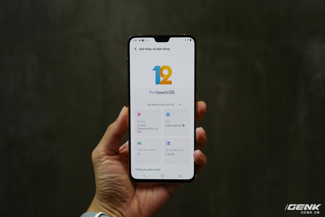 Trên tay vivo V23 5G: Màn hình “tai thỏ” nhưng bù lại có camera selfie kép và 4 đèn flash, giá 12.9 triệu đồng  - Ảnh 18.