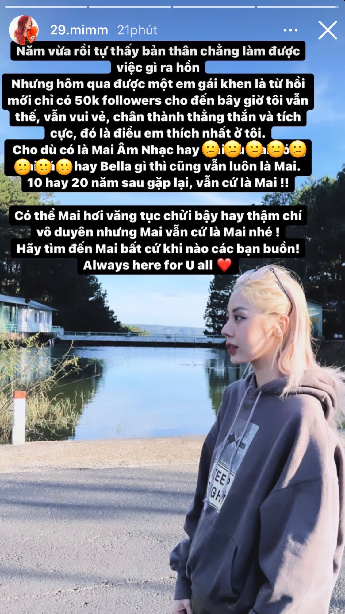 Bị chê vô duyên, Mai Âm Nhạc lên tiếng: Có thể văng tục chửi bậy hay thậm chí vô duyên nhưng Mai vẫn cứ là Mai - Ảnh 1. Bị chê vô duyên, Mai Âm Nhạc lên tiếng: Có thể văng tục chửi bậy hay thậm chí vô duyên nhưng Mai vẫn cứ là Mai - Ảnh 1.