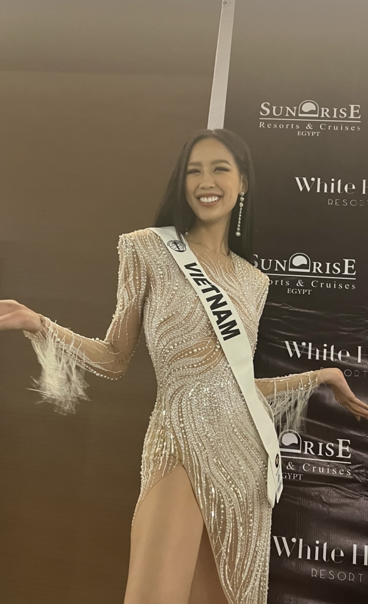 Á hậu Bảo Ngọc chính thức nhận sash Miss Intercontinental 2022 tại Ai Cập - Ảnh 8.