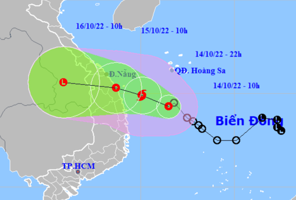 Bão số 5 hướng vào Trung Bộ, dự báo có mưa lớn - Ảnh 1.