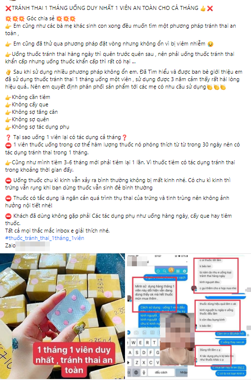 Thuốc tránh thai thần thánh uống 1 viên có tác dụng cả tháng: Bác sĩ cảnh báo điều gì? - Ảnh 1.