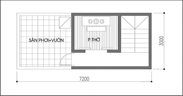 Tư vấn thiết kế nh&agrave; ống 21m2 tho&aacute;ng đ&atilde;ng - Ảnh 3.