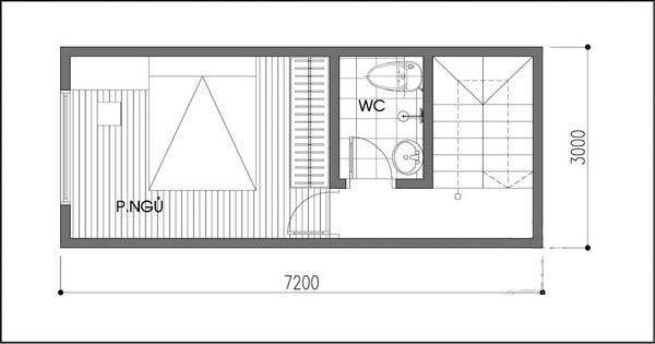 Tư vấn thiết kế nh&agrave; ống 21m2 tho&aacute;ng đ&atilde;ng - Ảnh 2.