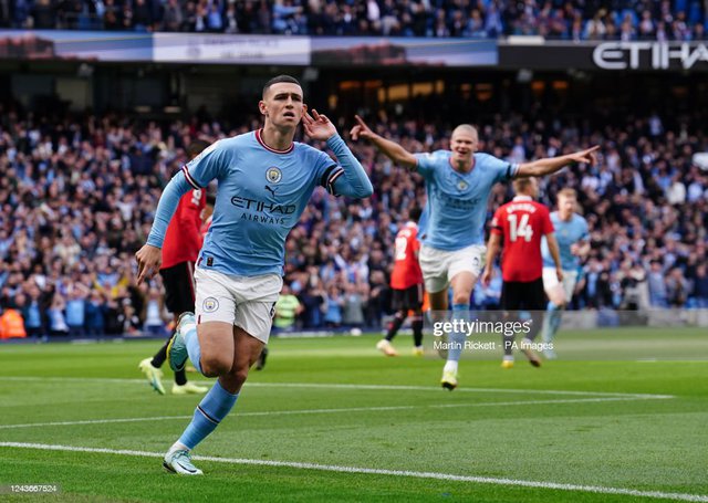 Đá như chớp giật, Haaland và Man City gieo cơn ác mộng kinh hoàng cho Man United - Ảnh 1.