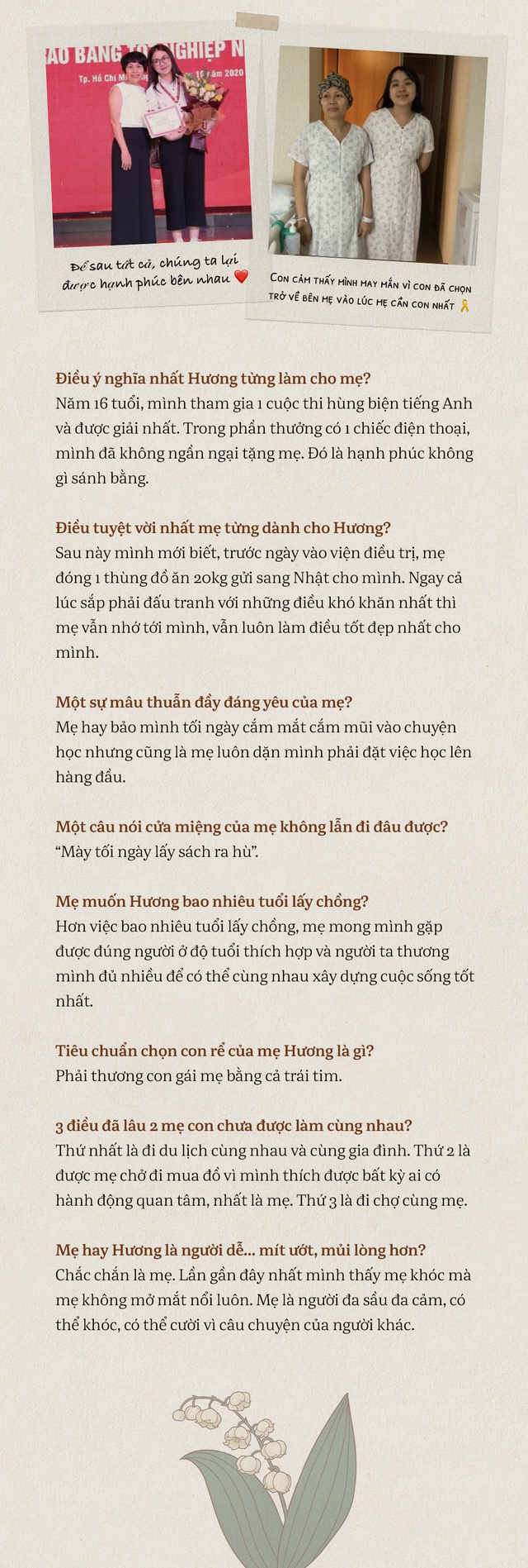 Cô gái từ bỏ học bổng ở Nhật Bản về nước vì hay tin mẹ mắc ung thư - Ảnh 8.