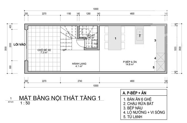 Thiết kế nhà 4 tầng cho gia đình 3 người theo phong cách tối giản - Ảnh 1.