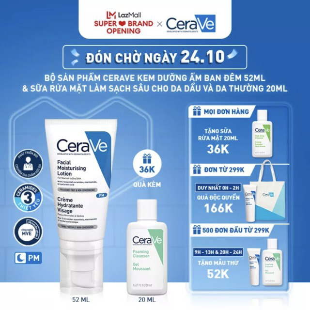 CeraVe tung sale khủng mừng ra mắt gian h&agrave;ng ch&iacute;nh h&atilde;ng: Mỹ phẩm giảm mạnh với hơn 10.000 qu&agrave; tặng hấp dẫn - Ảnh 9.