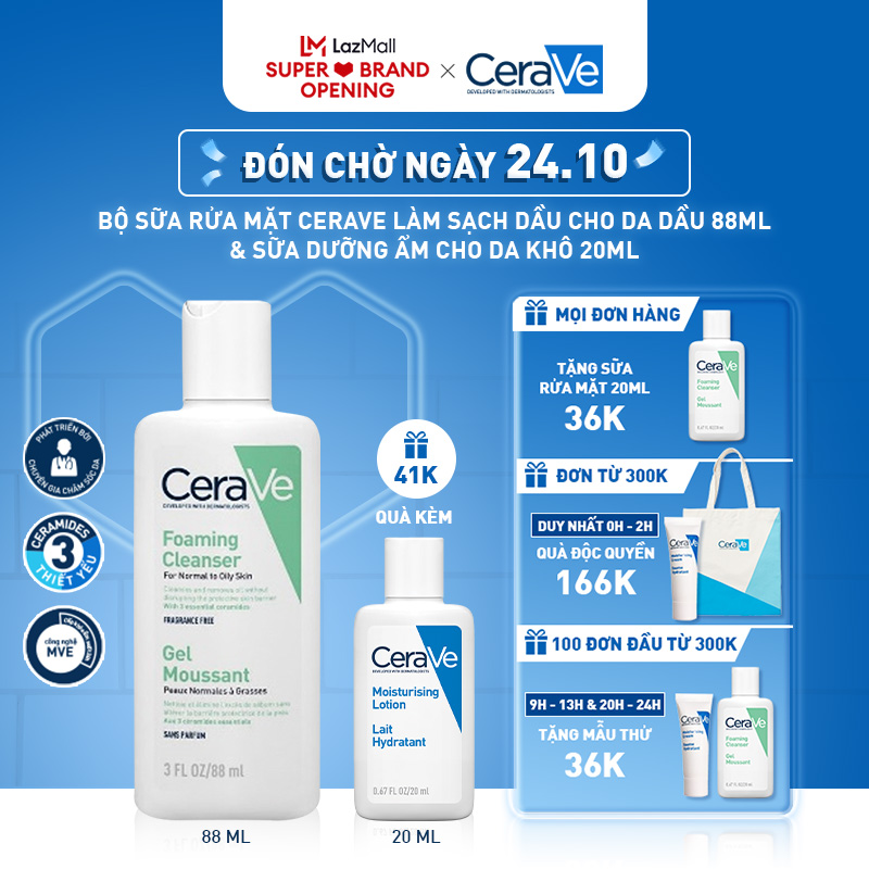 CeraVe tung sale khủng mừng ra mắt gian h&agrave;ng ch&iacute;nh h&atilde;ng: Mỹ phẩm giảm mạnh với hơn 10.000 qu&agrave; tặng hấp dẫn - Ảnh 3.