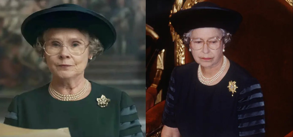 Ngỡ ngàng với vẻ ngoài “sao y bản chính” của dàn sao The Crown mùa 5: Nữ hoàng Anh giống đến cả khuôn miệng - Ảnh 4. Ngỡ ngàng với vẻ ngoài “sao y bản chính” của dàn sao The Crown mùa 5: Nữ hoàng Anh giống đến cả khuôn miệng - Ảnh 4.
