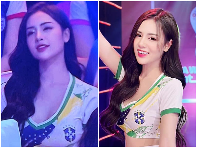 Loạt ảnh lên tivi - trên mạng của dàn hot girl Nóng Cùng World Cup: Ai đủ sức cân ảnh chụp màn hình? - Ảnh 1.