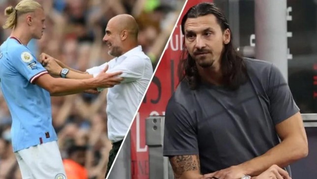 HLV Guardiola và Ibrahimovic khẩu chiến gay gắt vì Haaland - Ảnh 1.