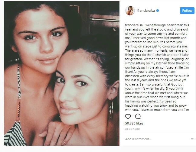 Selena Gomez and Francia Raisa: 15 years of friendship like a fairy tale, donating a kidney to help someone in a sick situation, unexpectedly full of drama behind - Photo 5.