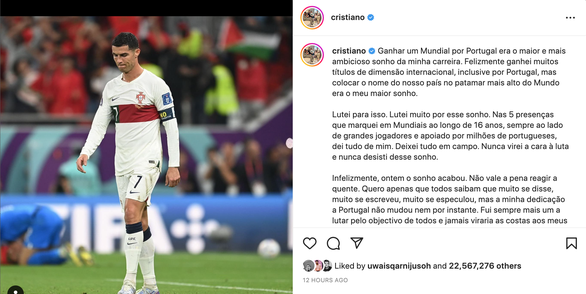Pele, Mbappe n&oacute;i g&igrave; sau t&acirc;m thư của Ronaldo sau thất bại ở World Cup 2022? - Ảnh 1.