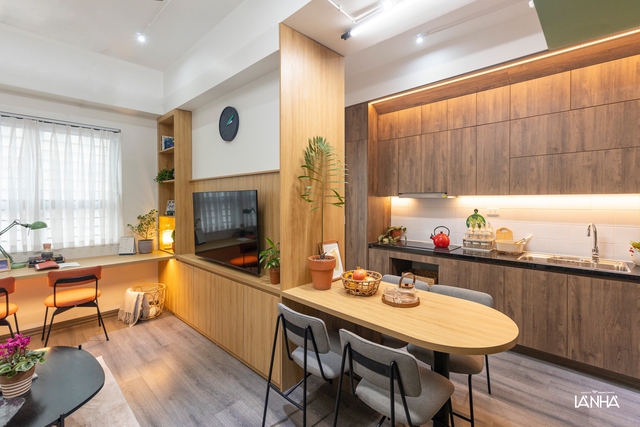 Cải tạo căn hộ 58m2 của gia đ&igrave;nh 4 người th&agrave;nh kh&ocirc;ng gian thoải m&aacute;i m&agrave; vẫn đủ ri&ecirc;ng tư - Ảnh 6.